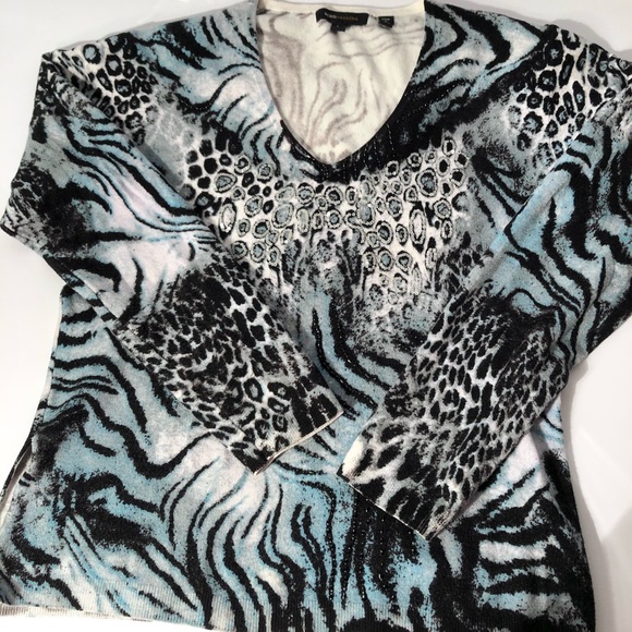 BCBGMaxAzria Leopard Print Sweater Size Large - Picture 3 of 10